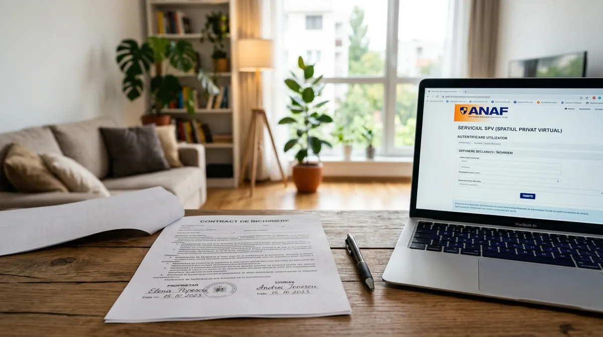 Înregistrare contract de închiriere online ANAF