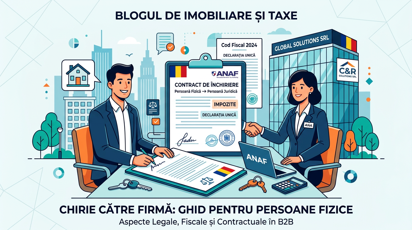 Persoană fizică închiriază la firmă SRL PFA